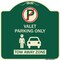 Signmission Valet Parking Tow Away Zone W/ Car Graphic Heavy-Gauge Aluminum Sign, 18" x 18", G-1818-22761 A-DES-G-1818-22761 - alternate 1
